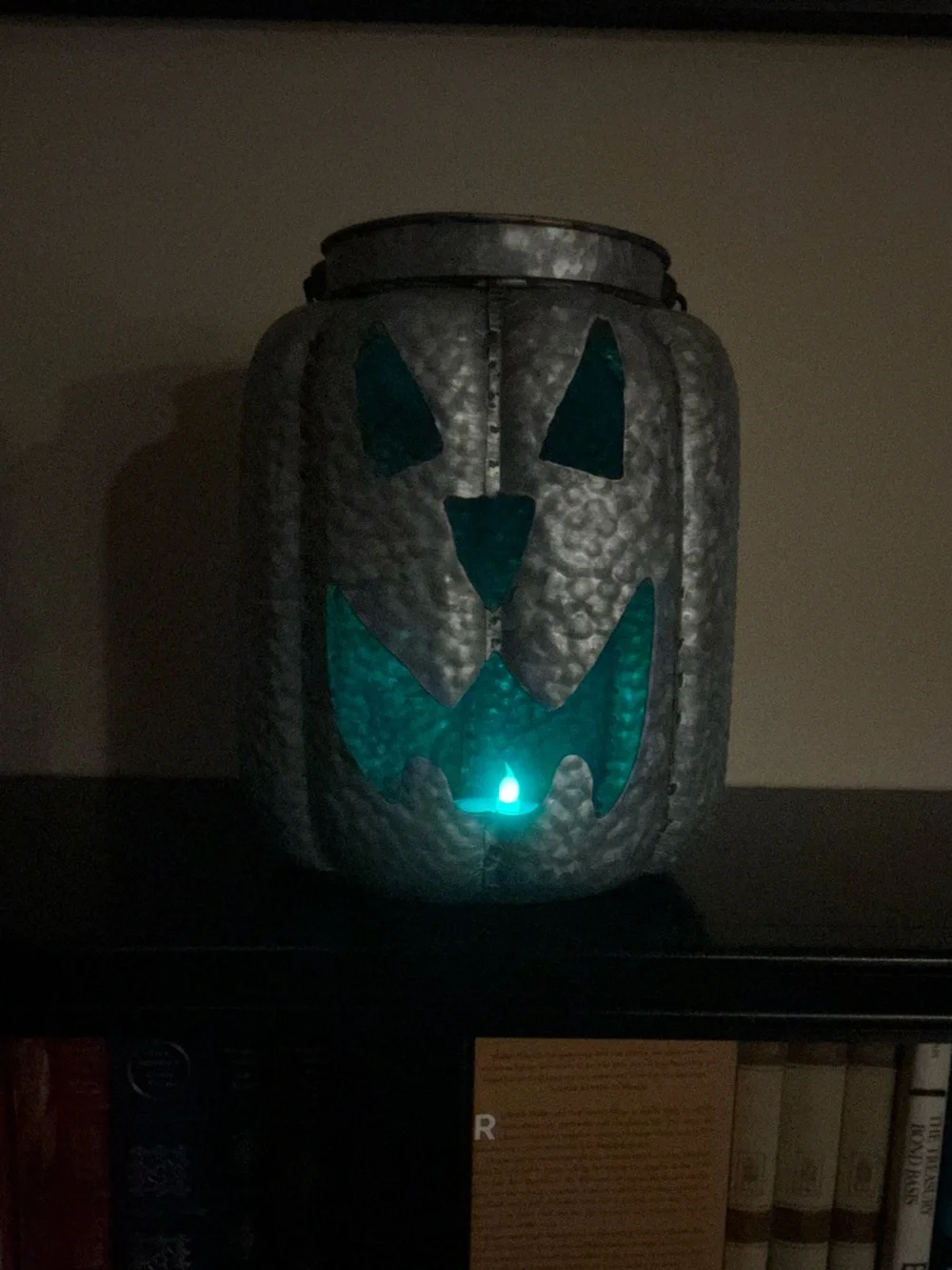 XXL Galvanized Halloween Jack-o-Lantern Luminaria 🎃
